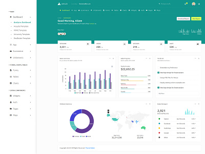 Amaze Admin Dashboard Template and UiKit admin admin dashboard admin panel bootstrap dark hospital hospital app hrms light realestate responsive rtl thememakker university web design webapp website