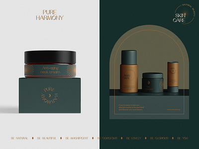 Pure Harmony Branding beauty beauty product brand identity brand sign branding care energy gentle harmony identity logo logotype moon packaging self care