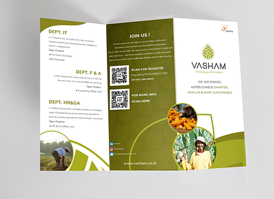 Tri Fold Flyer for Aggribusiness Industry agribusiness flyer flyer design trifold