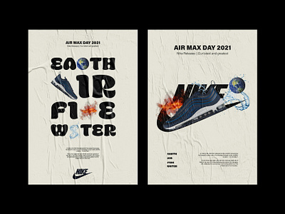 Poster concept for the NIKE Air Max Day 2021 2d 2d art branding concept design flat illustration nike nike air nike air max pastels poster poster design typography vector