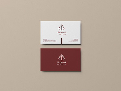 Minimal Business Card branding business card design business cards businesscard design law firm law firm logo minimal minimalist vector