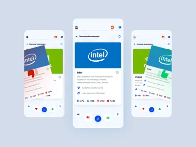 Matchmaking App - BizSwipe app app design b2b design matchmaking mobile mobile app design mobile ui ui ui design ux uxdesign