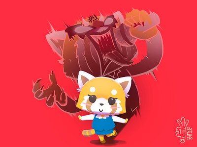 agretsuko fanart aggretsuko arte brasil desenho fanart ilustration photoshop