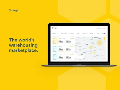 The world's warehousing marketplace advertising app logistics marketplace proptech uidesign warehouse webapp