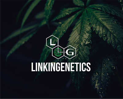 linkingenetics logo adobe illustrator branding cannabis branding cannabis logo graphic design logo logodesign logotype marijuana minimalist logo social club social network visual design weed