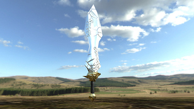 Stylized Sword blade combat cut cutting fantasy fighting game maya open world pvp sharp stylised stylized substance painter survival sword weapon