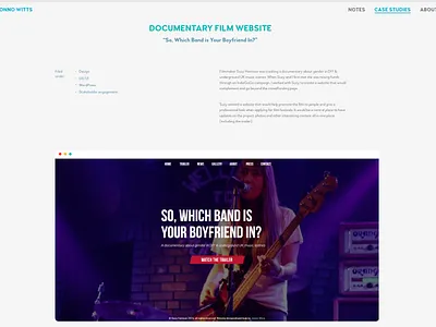 Website redesign 2020 article blog case study light minimal personal portfolio write up