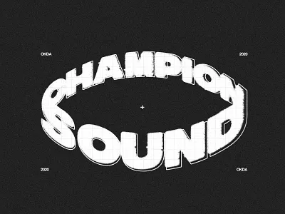 CHAMPIONSOUND apparel branding champion sound clothing design hip hop identity illustration logo okda streetwear typography