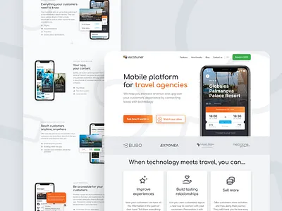 vacatuner website travel travel app ui ux web webdesign website