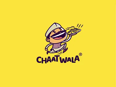 ChaatWala branding design expression illustration indian logo mascot satishgangaiah sticker vector