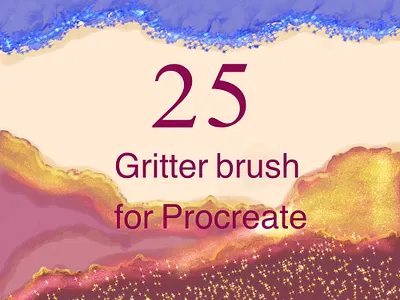 Glitter brush for procreate procreate brush