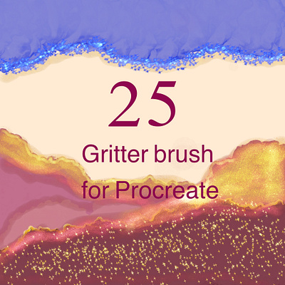 Glitter brush for procreate procreate brush