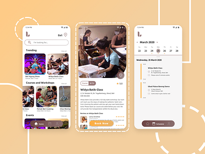 Lokalé - Tourism Spot Booking App booking app course event indonesia mobile scheduler show tourism ui ux