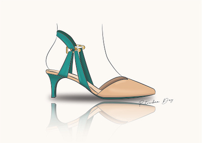 Kitten heel bold chic design elegant fashion footwear footwear design heels illustration kitten heel sketch