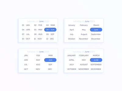 Month Dropdown Selection date date picker dropdown month picker ui
