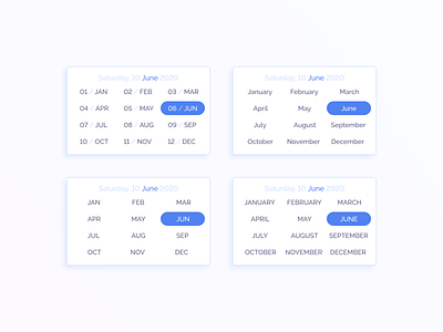Month Dropdown Selection date date picker dropdown month picker ui