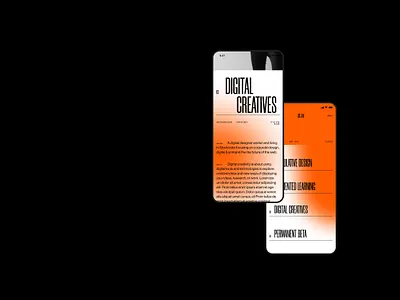 CO.LAB color creative design digital gradient interface mobile mobile ui orange typography ui uiux web web app