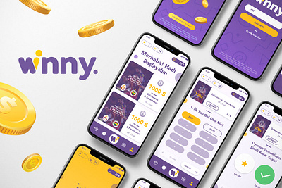 Winny Game UI & UX app app design design game design uxdesign