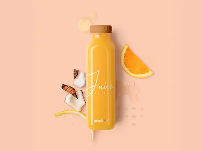 Juice Box Mockup Free PSD design freebies juice mockup scene creator