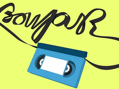 Cassette 3D 3d illustration schoolofmotion