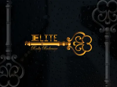 Elite brokerage logo elite home house key keylogo realty logo service