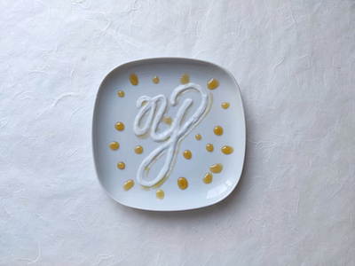 36daysoftype Y 36daysoftype food lettering graphic design graphisme lettering tactile design