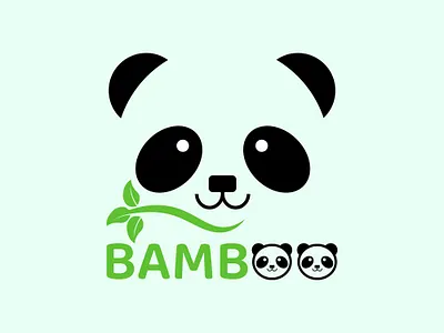 Panda logo design brand identity branding design flat illustration illustrator logo logo design logodesign minimal