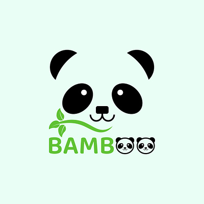 Panda logo design brand identity branding design flat illustration illustrator logo logo design logodesign minimal