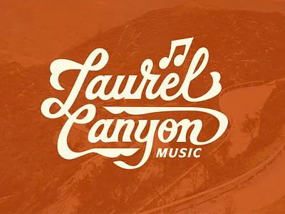 Laurel Canyon design graphic design handlettering identity lettering logo logo design vintage