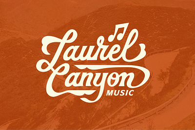 Laurel Canyon design graphic design handlettering identity lettering logo logo design vintage