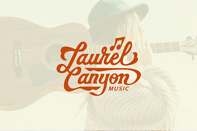 Laurel Canyon design graphic design handlettering identity lettering logo logo design vintage