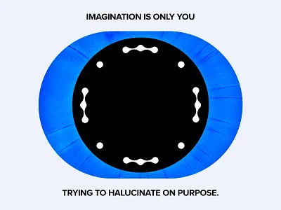 IMAGINATION abstract concept digital illustration typo typography