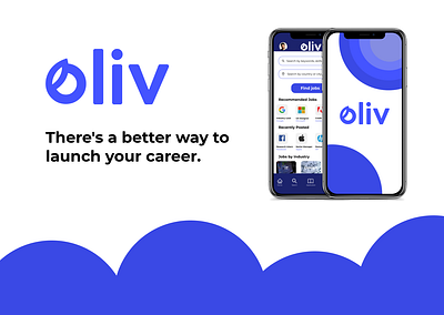 Oliv | Job Finder | Mobile App Concept app design illustration interaction job finder mobile app typography ui ux