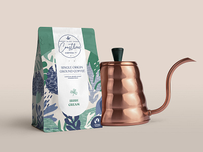 Coffee Packaging 2 branding coffee coffee brand flat illustration logo design packaging packaging design packaging mockup pattern pattern design surface pattern