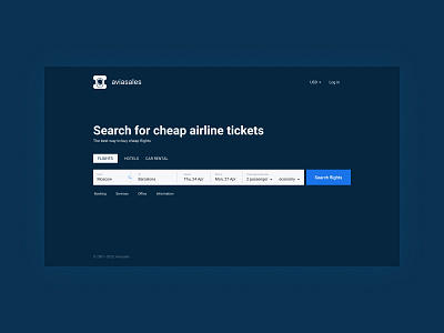 Aviasales aviasales design minimal ui ux web