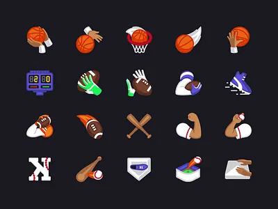 Gonestreakin icons: Sports stats 3pointer baseball stats basketball stats football stats homerun icons passing yards rbis rebounds rushing yards saves soccer stats srikeout steals touchdowns wins