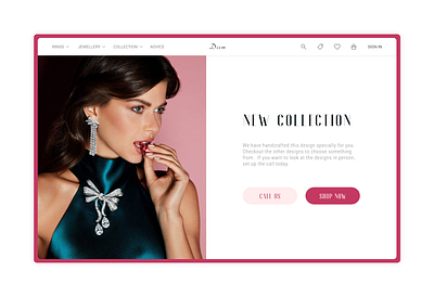 Website Design - Jewellery jewellery ui ui design ux design web design website concept website design