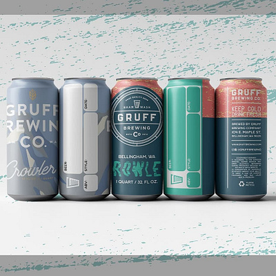 Gruff Brewing Crowler Label Project branding branding design design ux