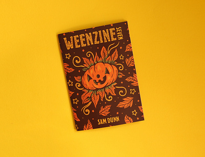 WEENZINE SEVEN art cute design drawing halloween pumpkin sam dunn zine