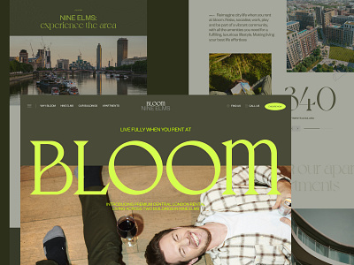 BLOOM design ui ui design web website work in progress