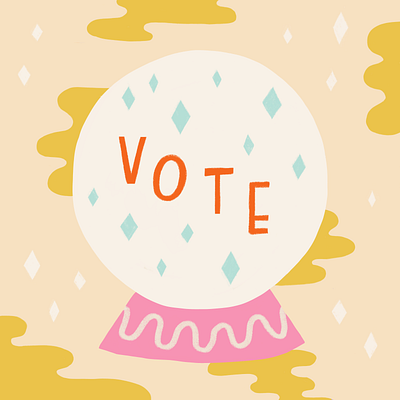 voting magic colorful creative design design handlettering illustration magic procreate type typography vote voting