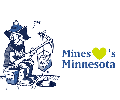 Mines Loves MN Pt. II flat illustration typography university vector