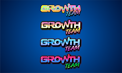 Growth Team Logo graffiti illustrator cc text