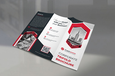 Corporate Trifold Brochure bifold brochure brand identity brochure brochure design corporate branding corporate business card corporate door hanger corporate flyer design trifold brochure