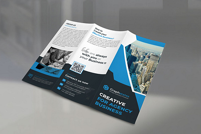 Corporate Trifold Brochure bifold brochure brand identity brochure brochure design concept corporate branding corporate business card corporate flyer illustration trifold brochure