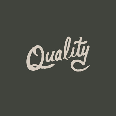 Quality branding design drawing hand drawn illustration joe horacek lettering little mountain print shoppe procreate quality script sketch type typography