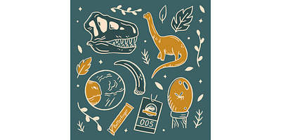 Jurassic Park doodles art design dinosaur doodle drawing illustration procreate procreate art