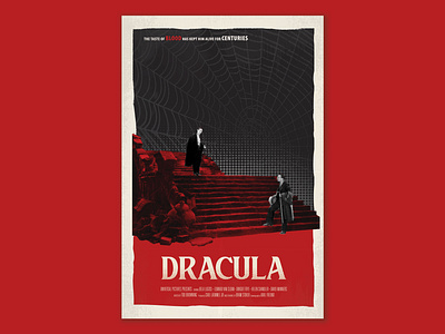 Dracula bela lugosi design art dracula film poster film poster design gothic graphic design horror poster layout poster poster design universal monsters vampire