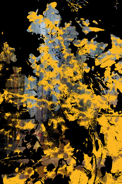 In The City black vector vector art yellow