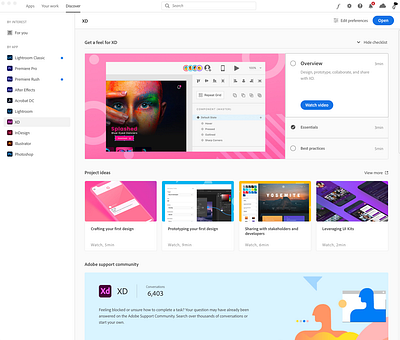 Thumbnail and visual design for Adobe CC brand design helpx learning software thumbnail design thumbnails